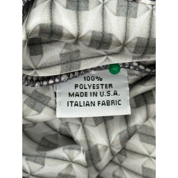 Bryn Walker Joe Shirt Top Button-Up Boxy Black White Geometric Womens Size M - Picture 9 of 10